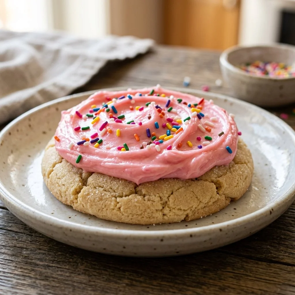Delicious homemade Crumbl Cookie fresh out of the oven