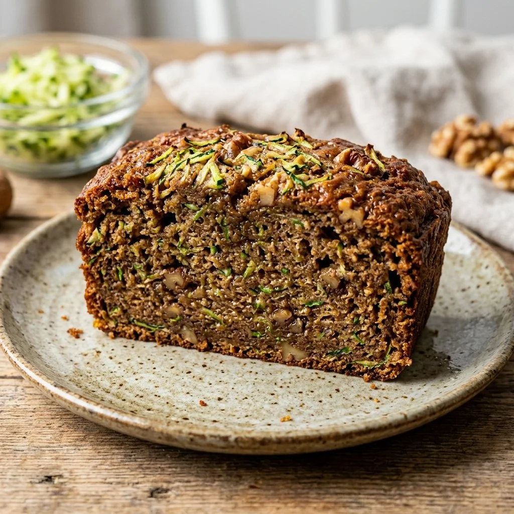 Delicious homemade zucchini bread with fresh ingredients